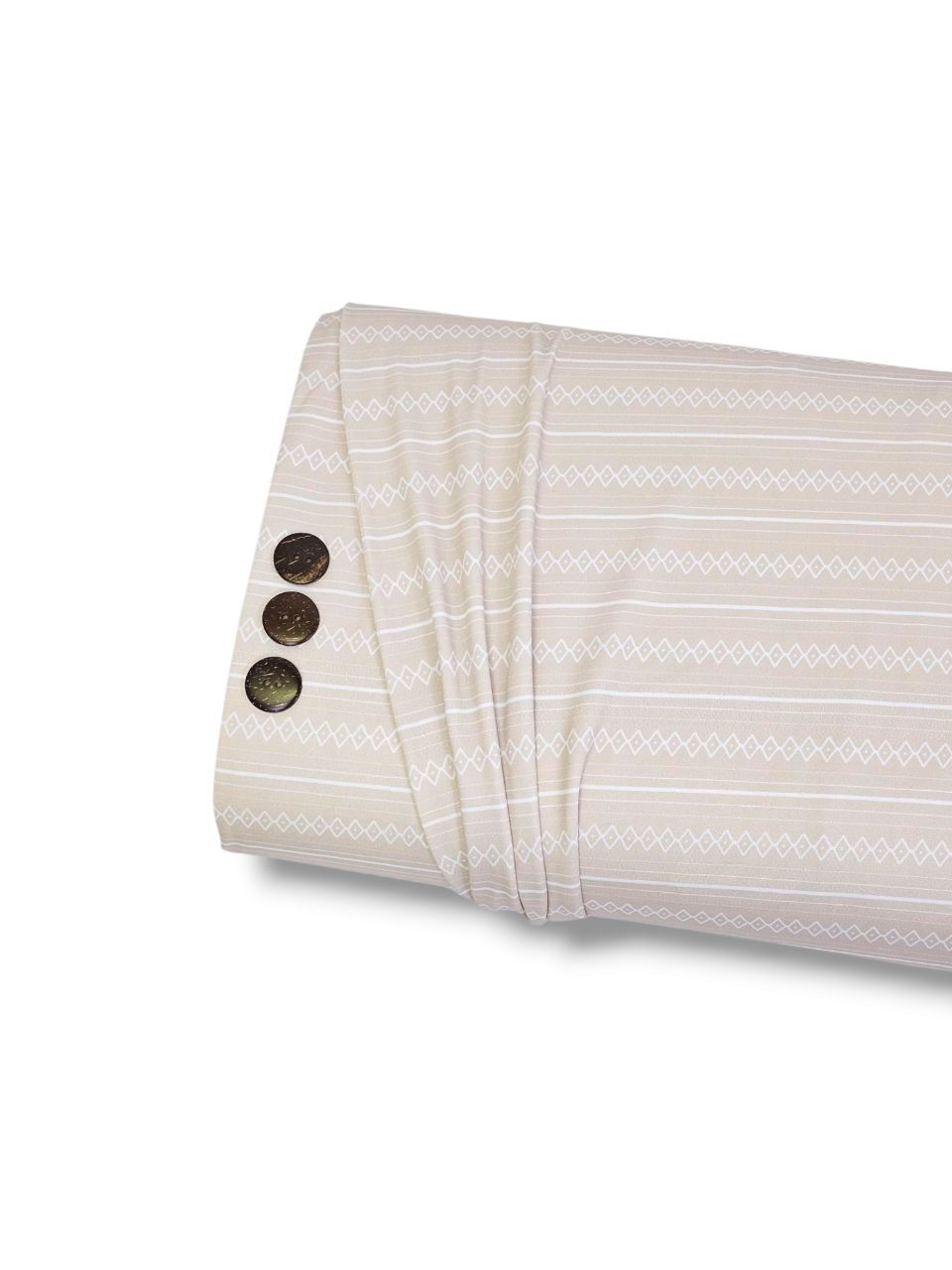 Skye DTY Minimal Geometric Stripe Beige