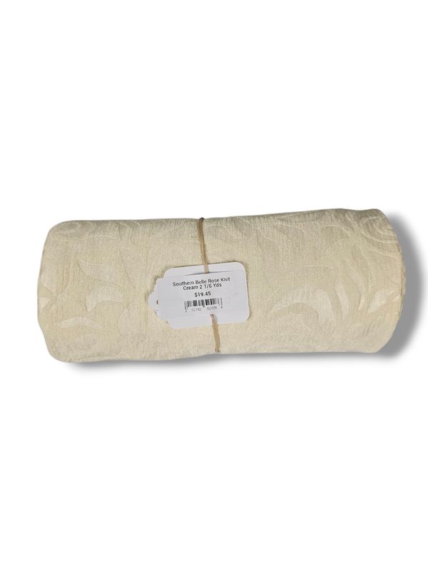 Southern Belle Rose Knit Cream 2 1/6 Yds