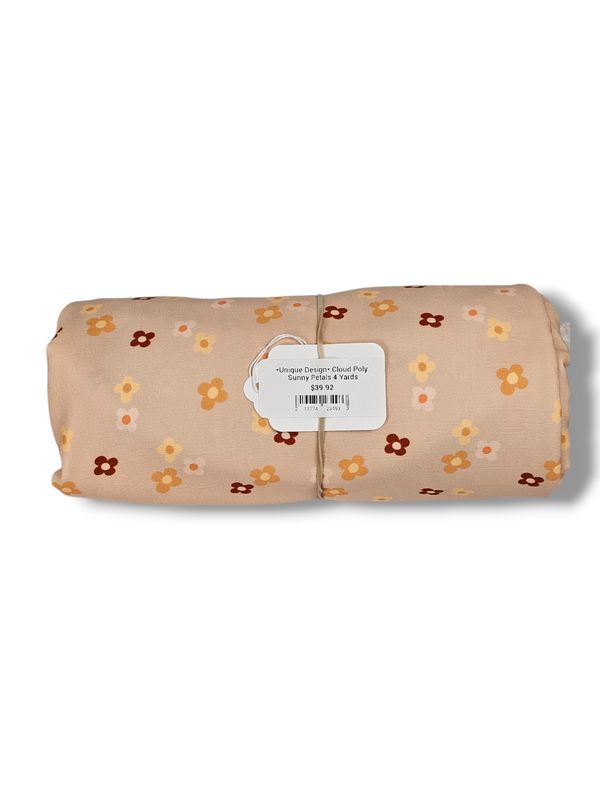 *Unique Design* Cloud Poly Sunny Petals 4 Yards