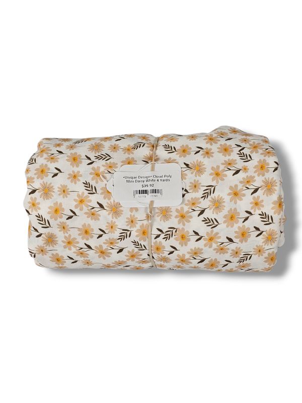*Unique Design* Cloud Poly Mini Daisy White 4 Yards