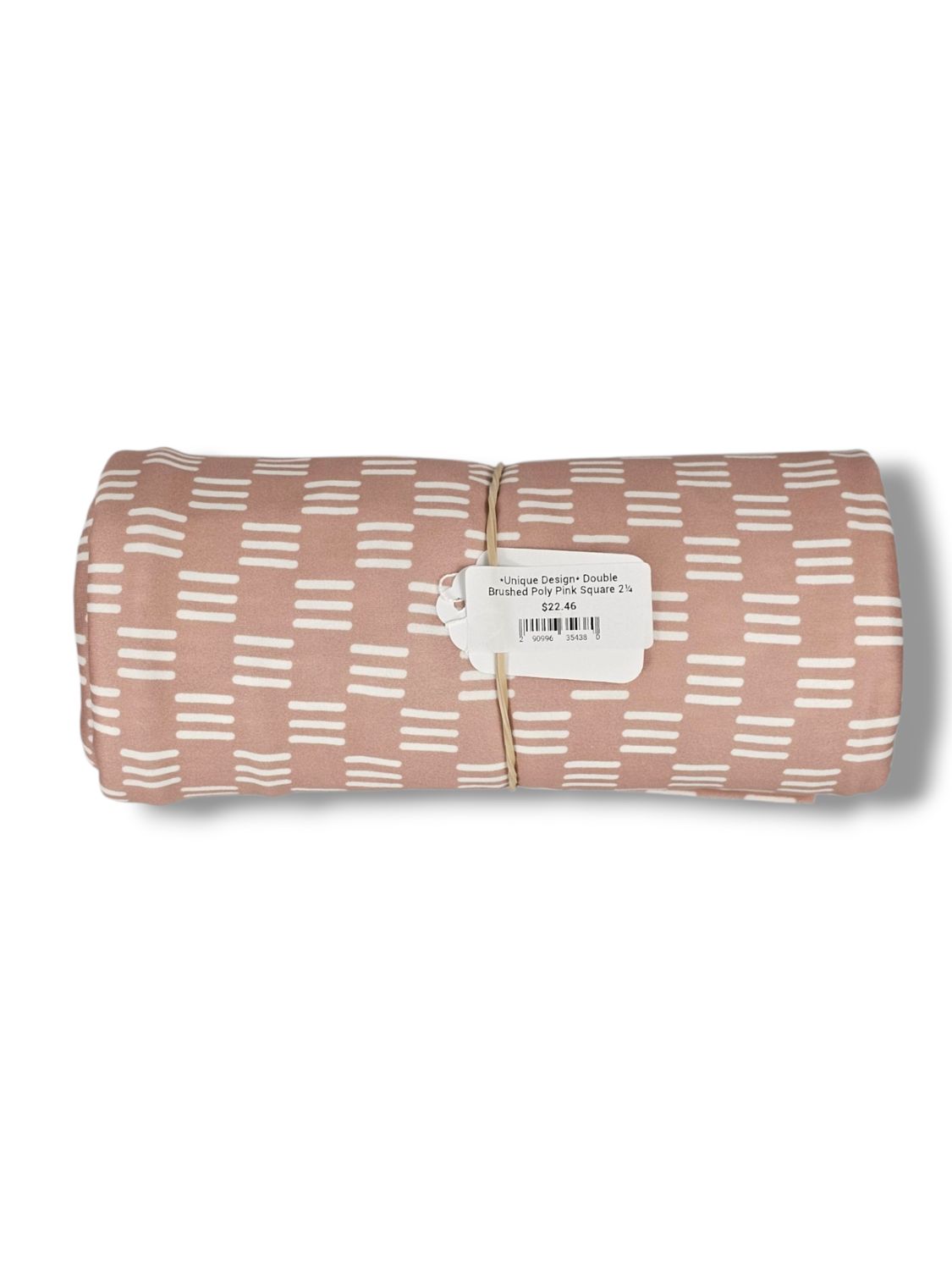 *Unique Design* Double Brushed Poly Pink Square 2¼ Yd