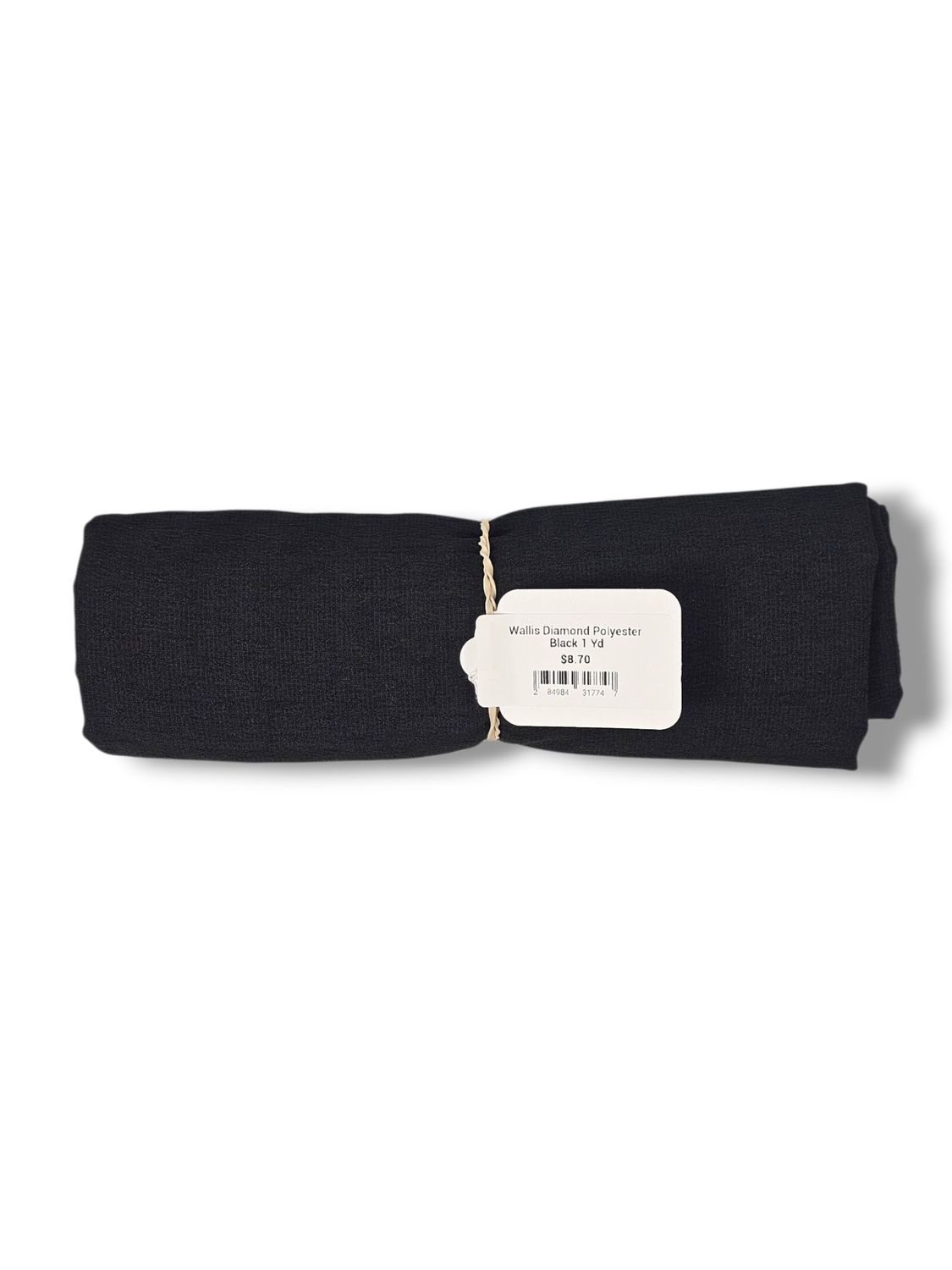 Wallis Diamond Polyester Black 1 Yd