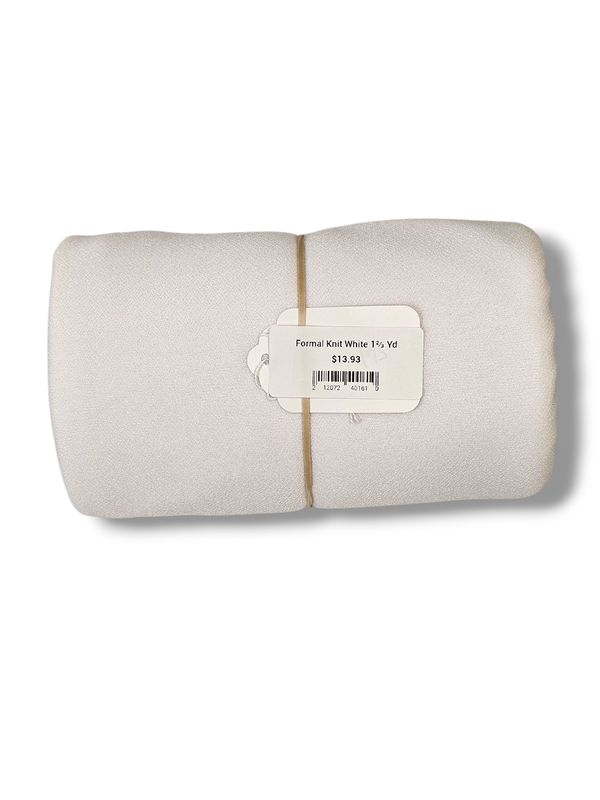 Formal Knit White 1⅔ Yd