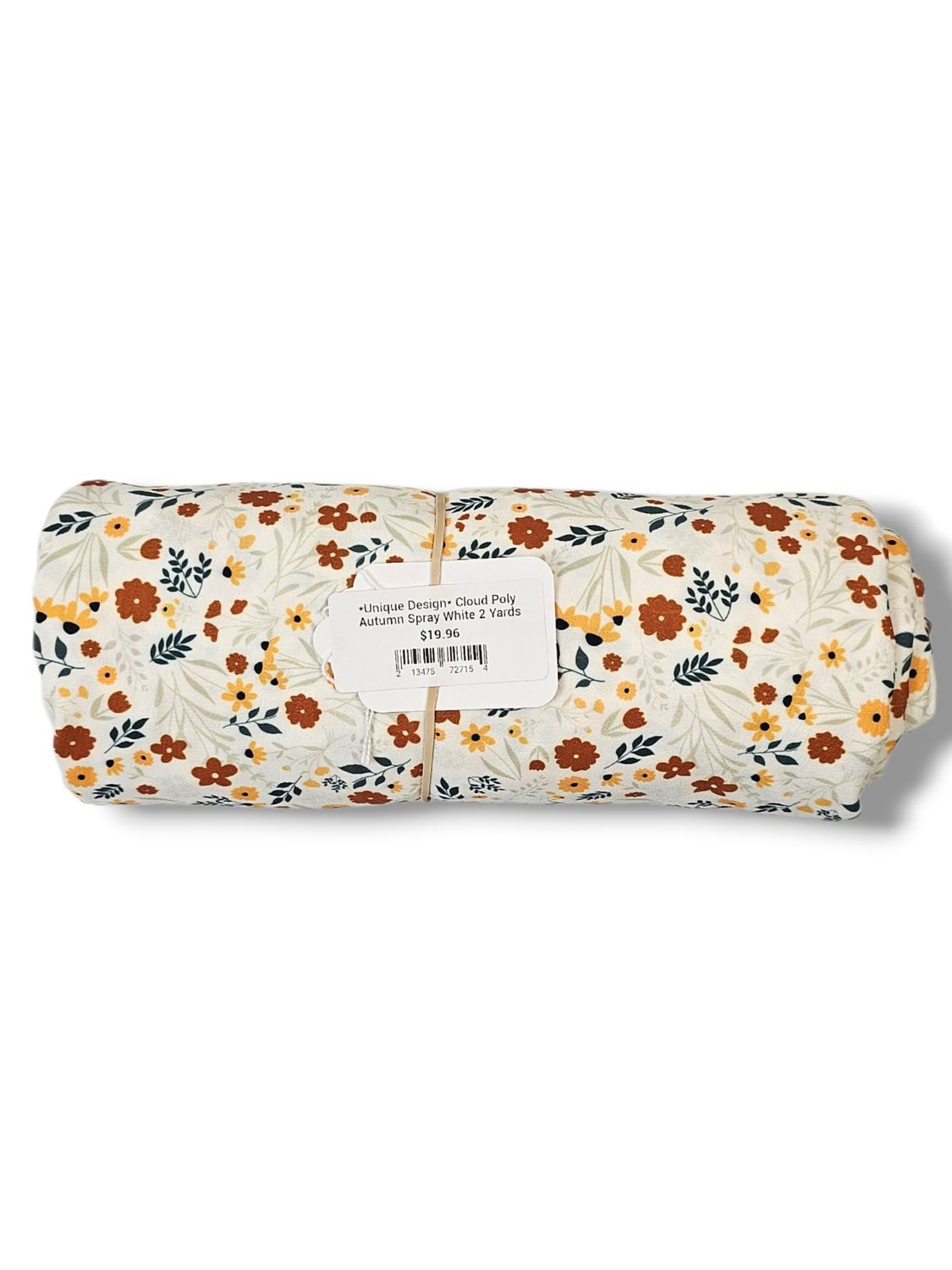 *Unique Design* Cloud Poly Autumn Spray White 2 Yards