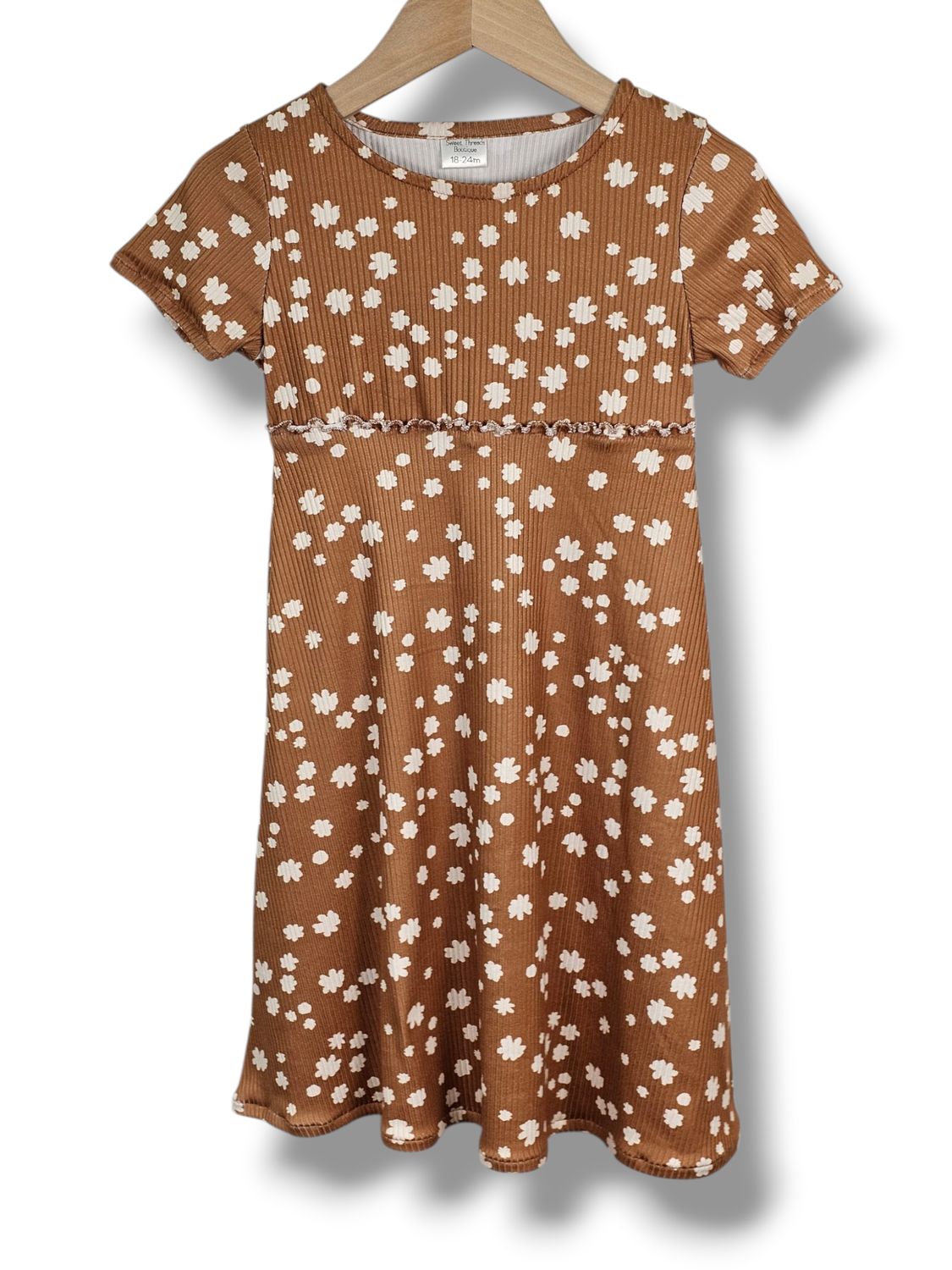 18-24 Month Dress Rib Knit Autumn Taupe