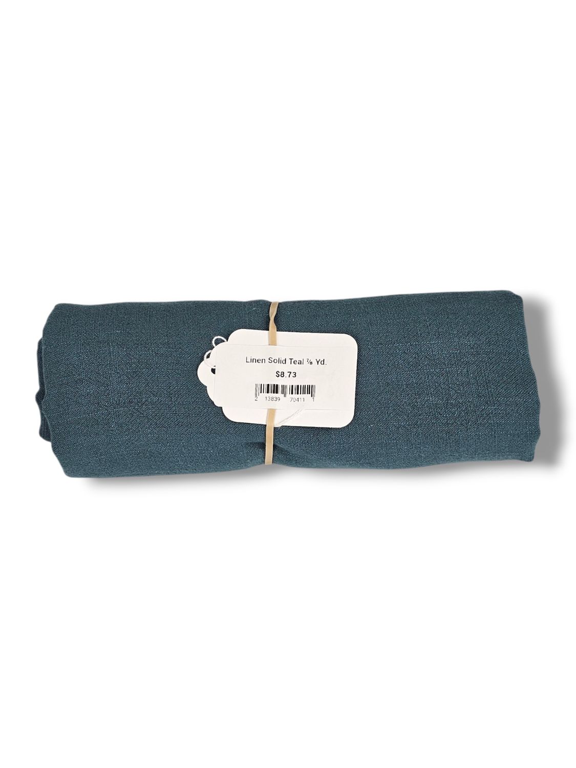 Linen Solid Teal ⅞ Yd.
