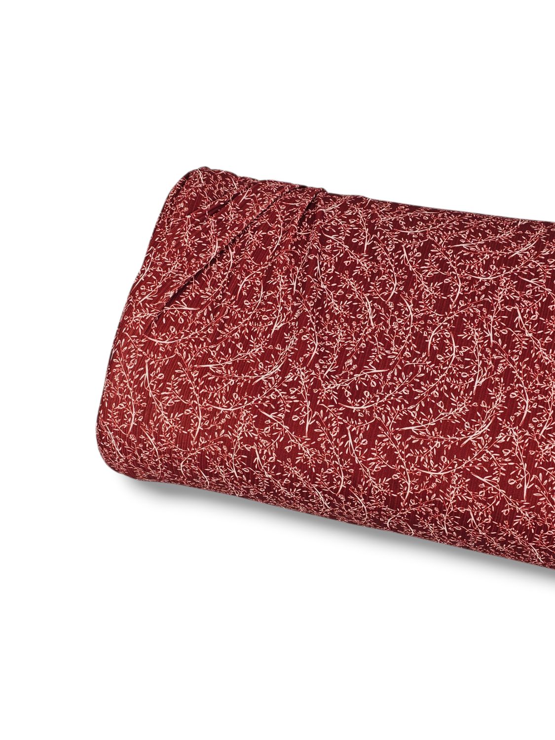 *Unique Design* Willow Ribbed Knit Delicate Vine Burgundy