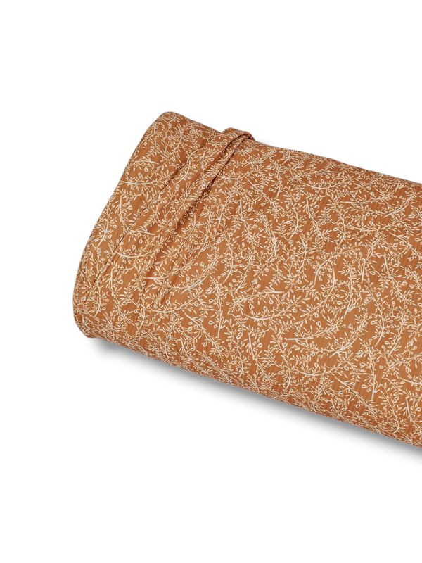 *Unique Design* Willow Ribbed Knit Delicate Vine Pale Terracotta