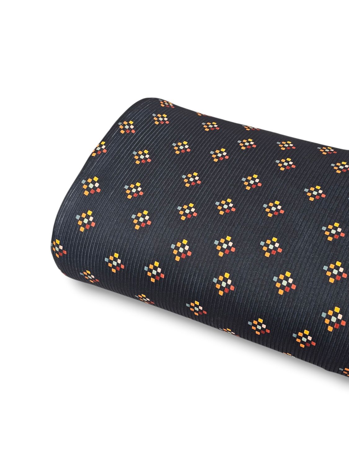 *Unique Design* Willow Ribbed Knit Block Confetti Black