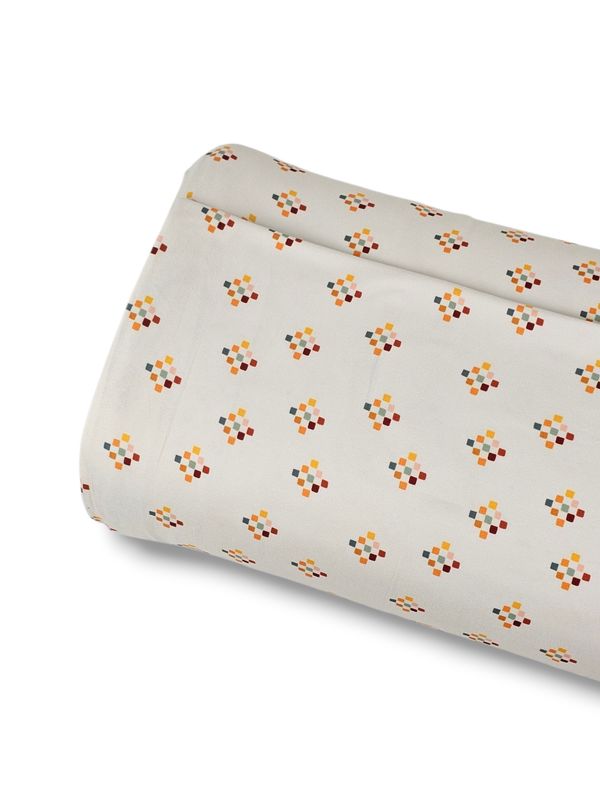 * Unique Design * Double Brushed Poly Block Confetti Cream