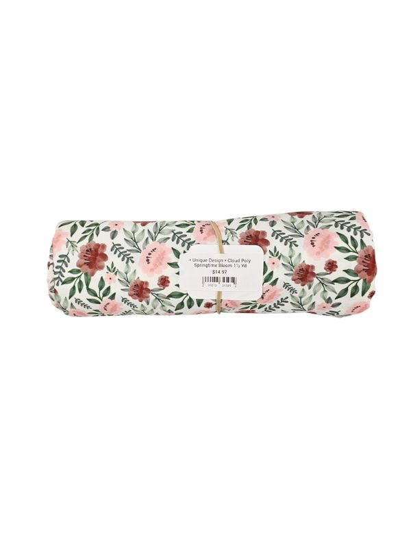 * Unique Design * Cloud Poly Springtime Bloom 1½ Yd