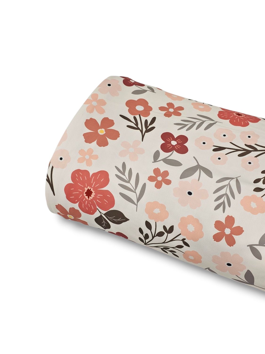 *Unique Design* Tricot Knit Posies Patch Coral Large