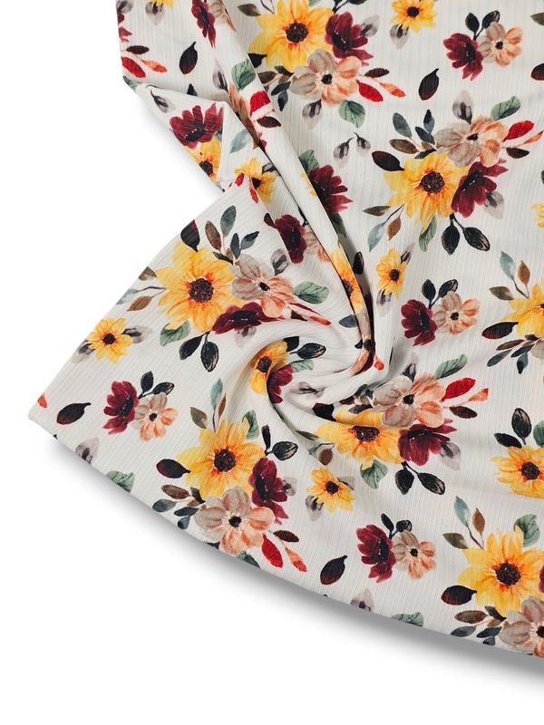 *Unique Design* Willow Ribbed Knit Bright Harvest Bouquet