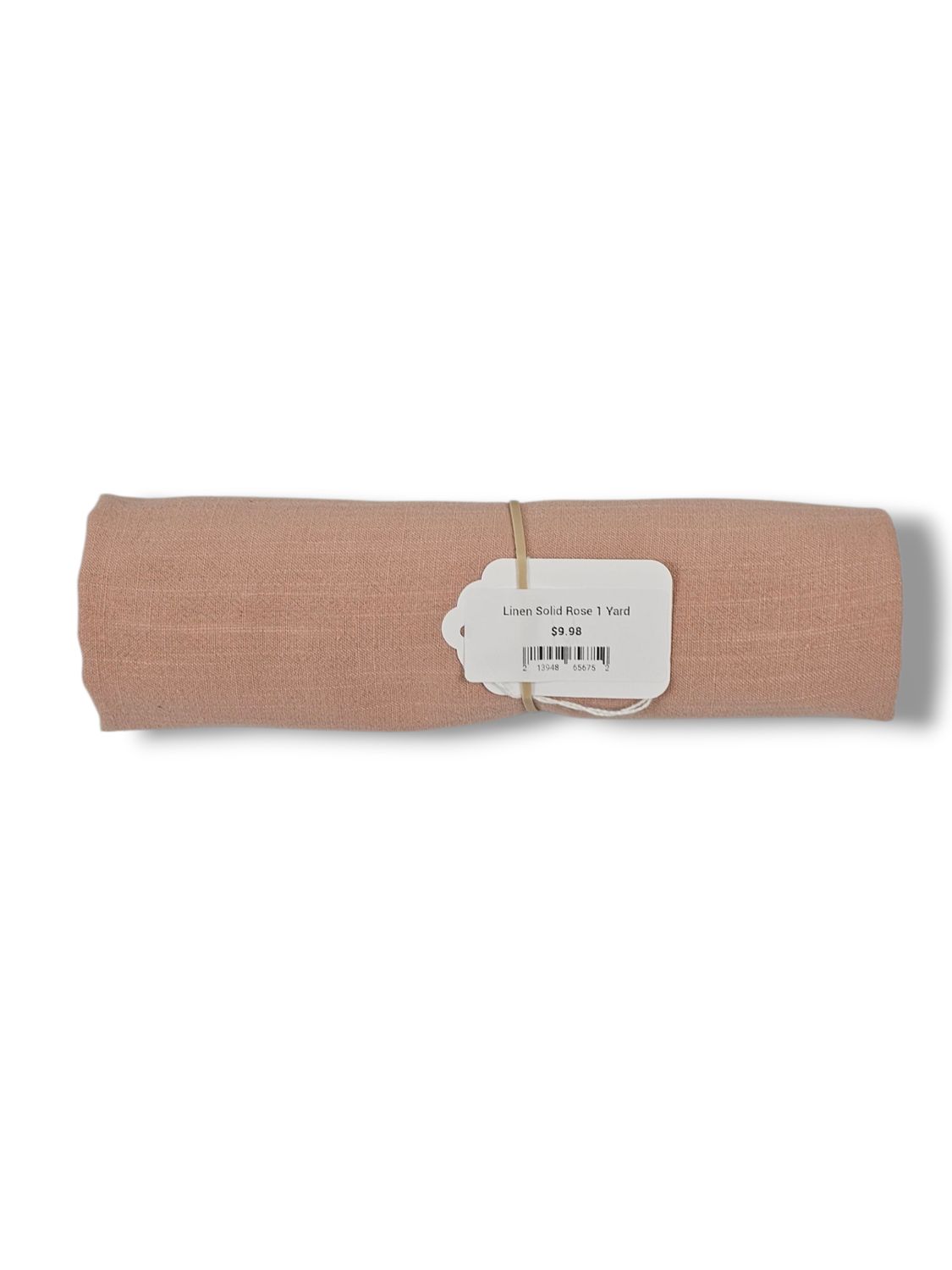 Linen Solid Rose 1 Yard