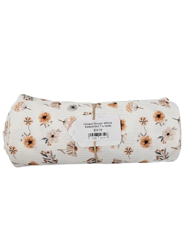 *Unique Design* Willow Ribbed Knit 1⅜ Yards