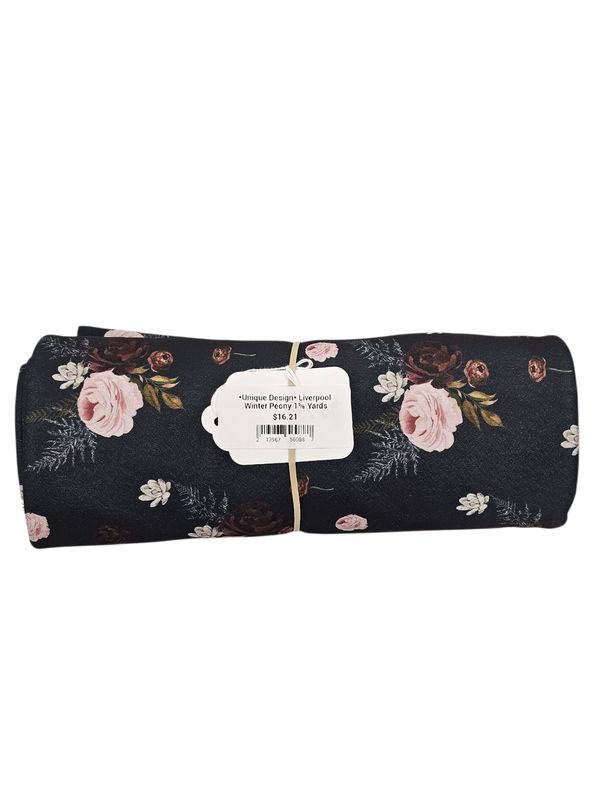 *Unique Design* Liverpool Winter Peony 1⅝ Yards