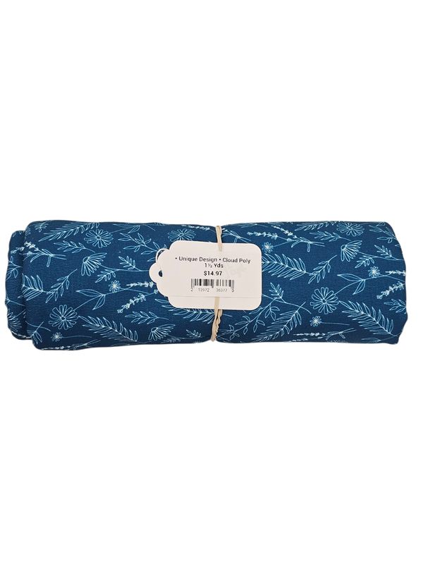 * Unique Design * Cloud Poly 1½ Yds