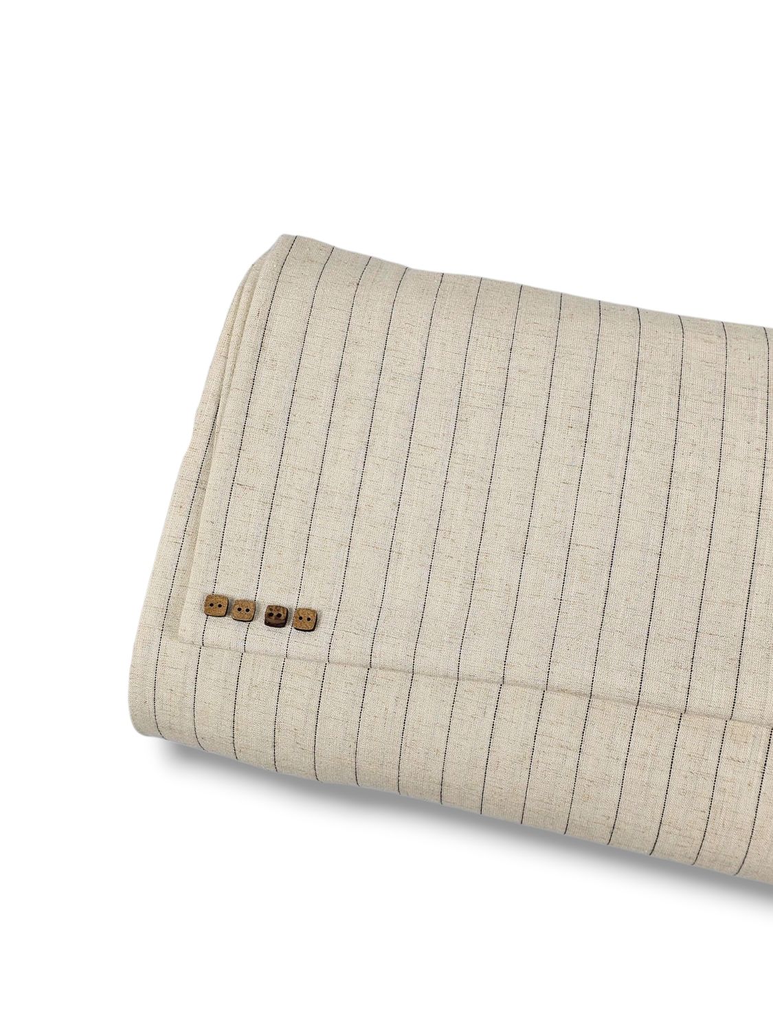 Heavy Linen Stripes Natural
