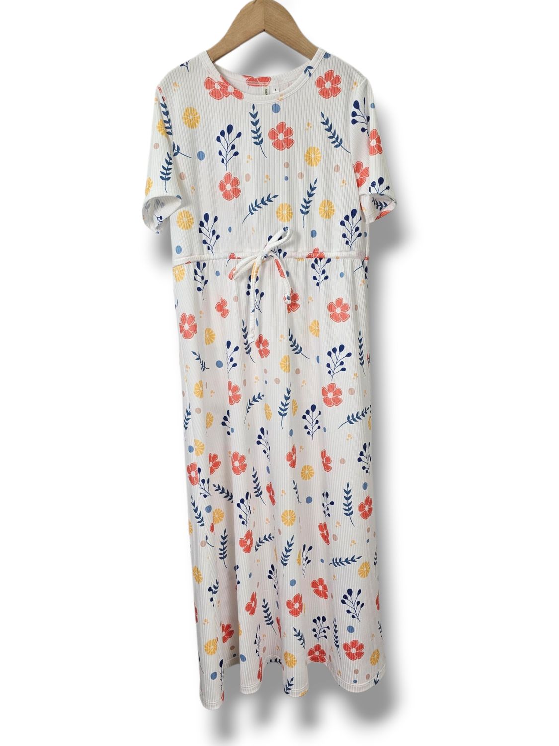 Size 8 Ribbed Knit Dress Citrus Sprig