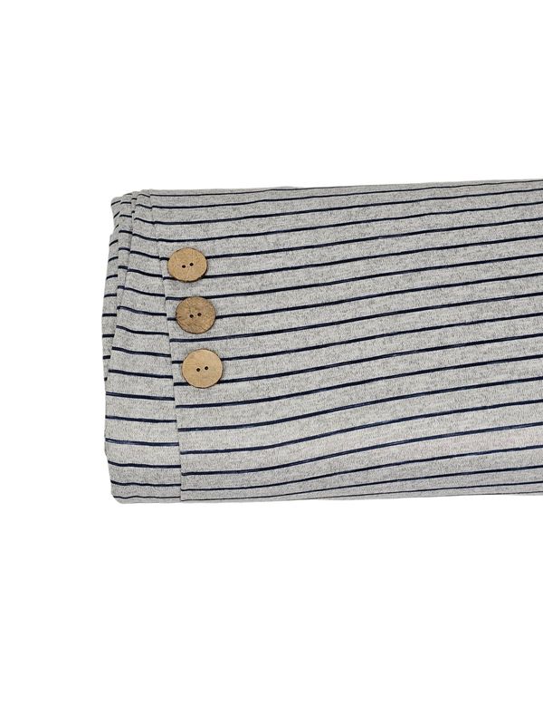 Sweater Knit Navy Stripe