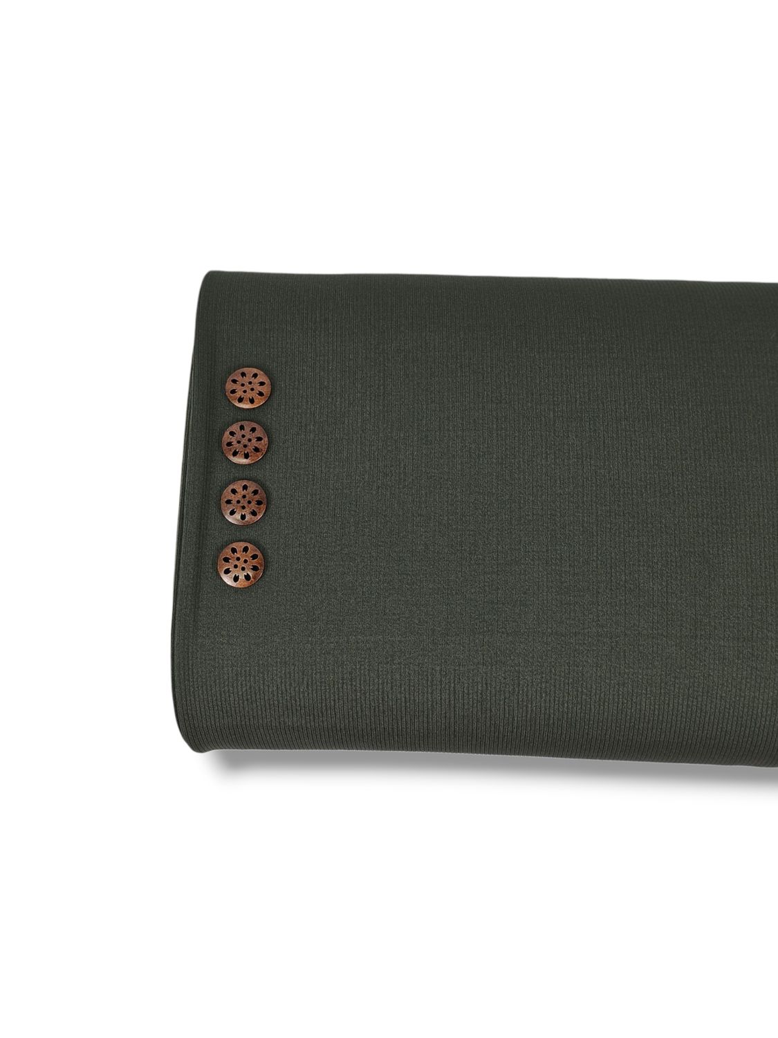 Mini Rib Knit Solid Olive