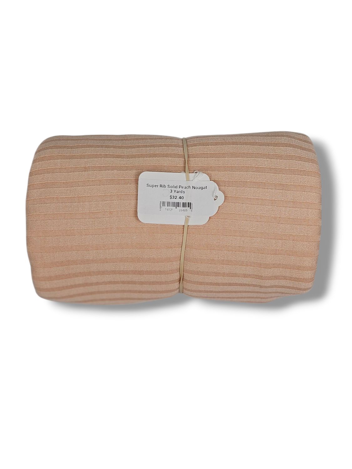 Super Rib Solid Peach Nougat 3 Yards