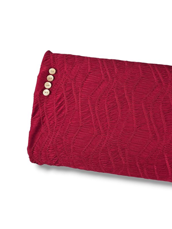 Geomtric Jacquard Knit Red