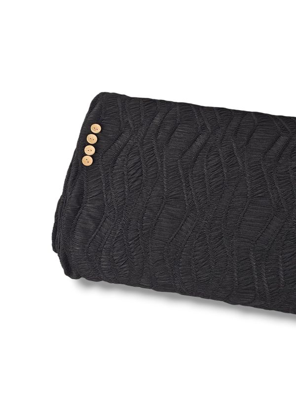 Geomtric Jacquard Knit Black