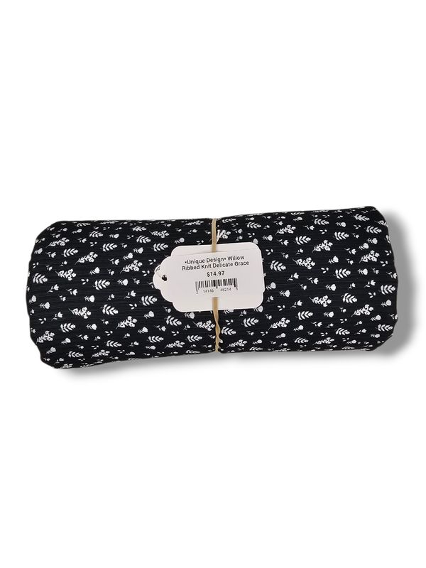 *Unique Design* Willow Ribbed Knit Delicate Grace 1½ Yd