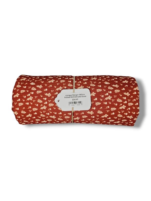 *Unique Design* Willow Ribbed Knit Delicate Grace 1½ Yd