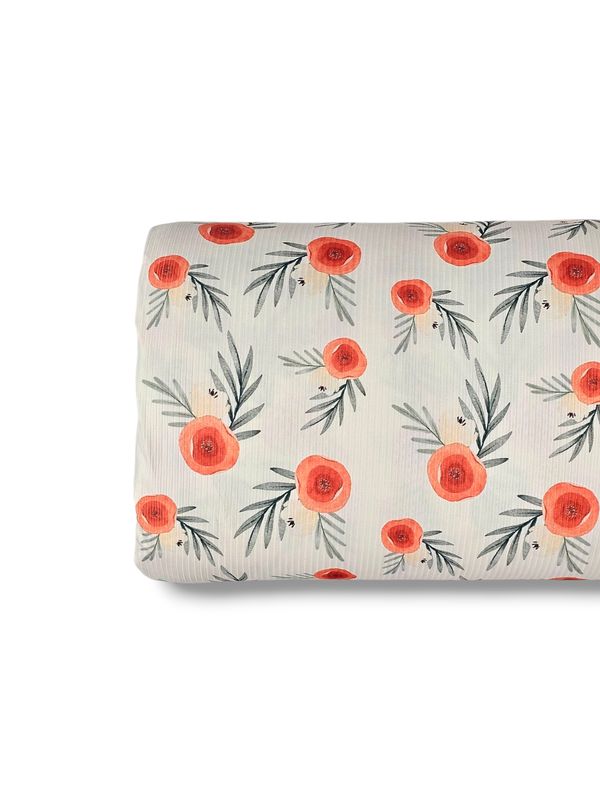 *Unique Design* Willow Ribbed Knit Crimson Frost