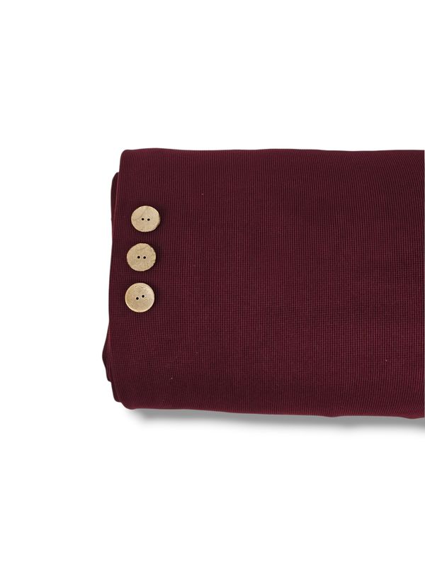 Mini Waffle Knit Burgundy