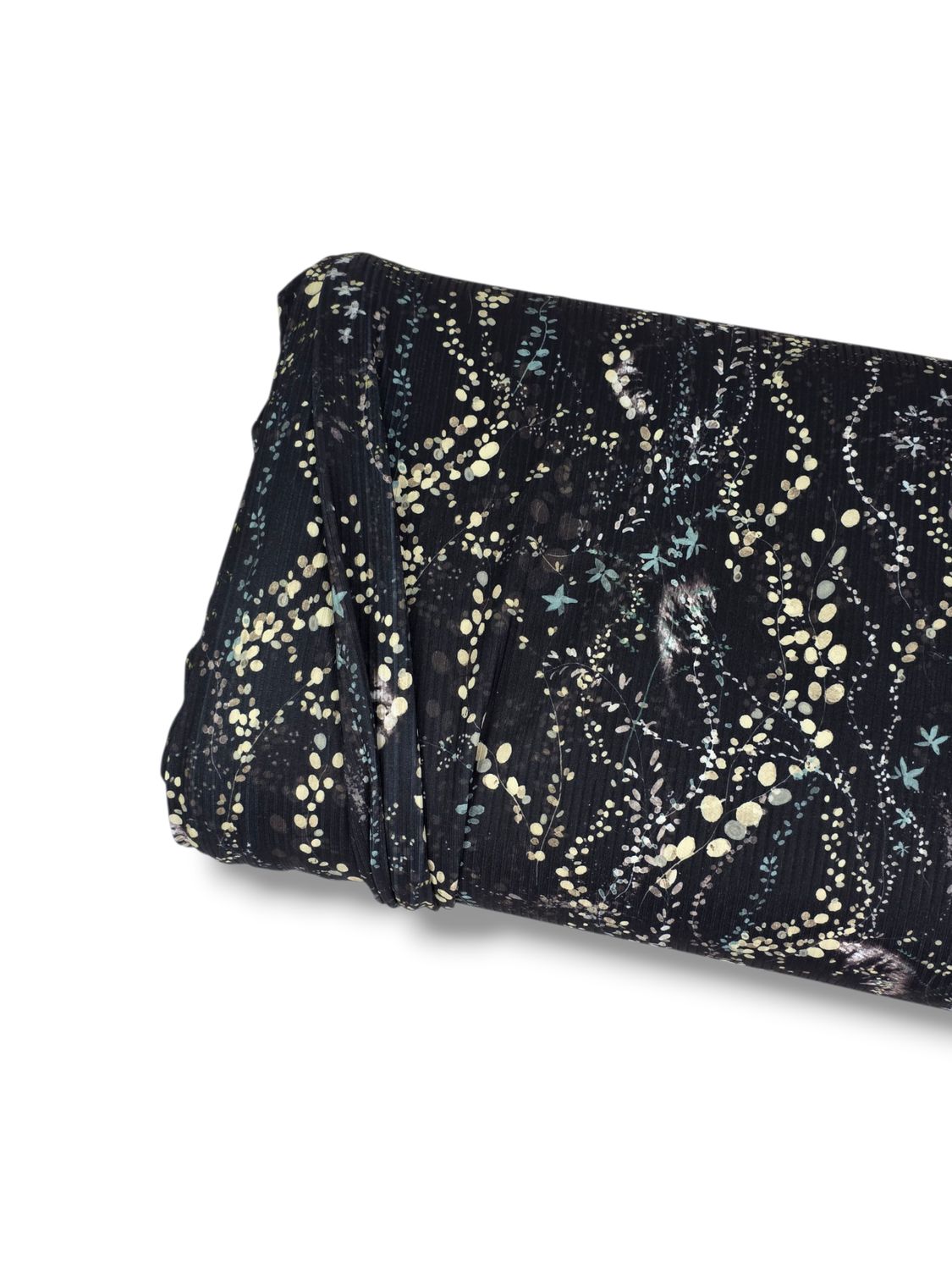 *Unique Design* Willow Ribbed Knit Painted Whimsy Black