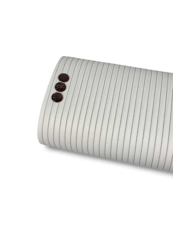 Techo Crepe Pinstripe Ivory