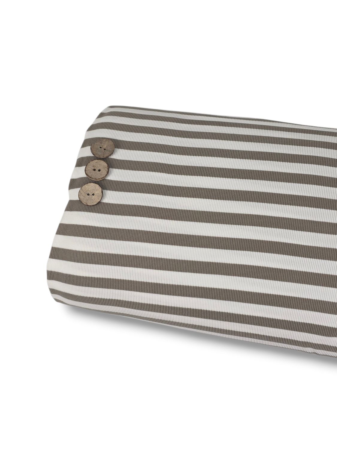 Rib Knit Stripe Coco White