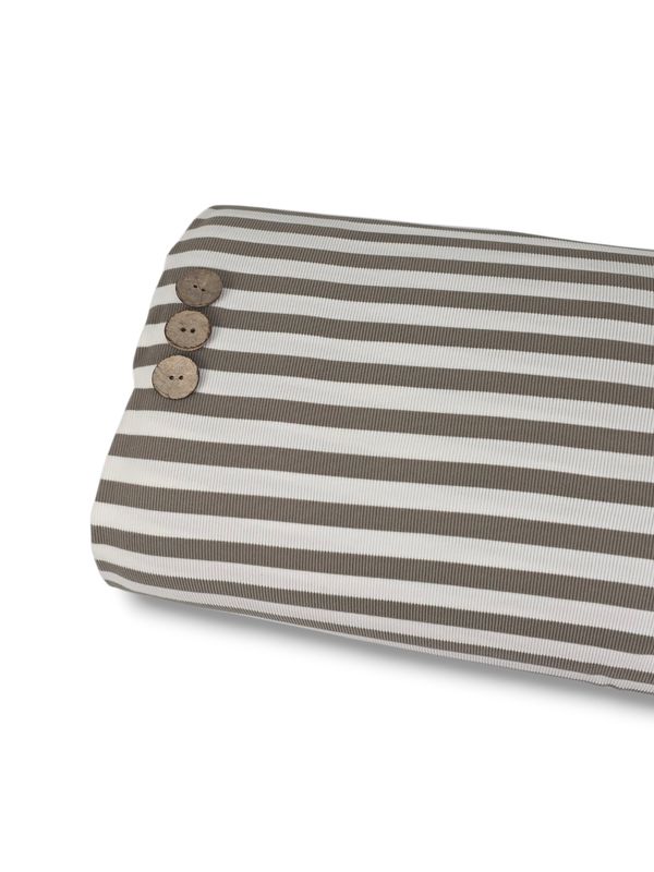 Rib Knit Stripe Coco White