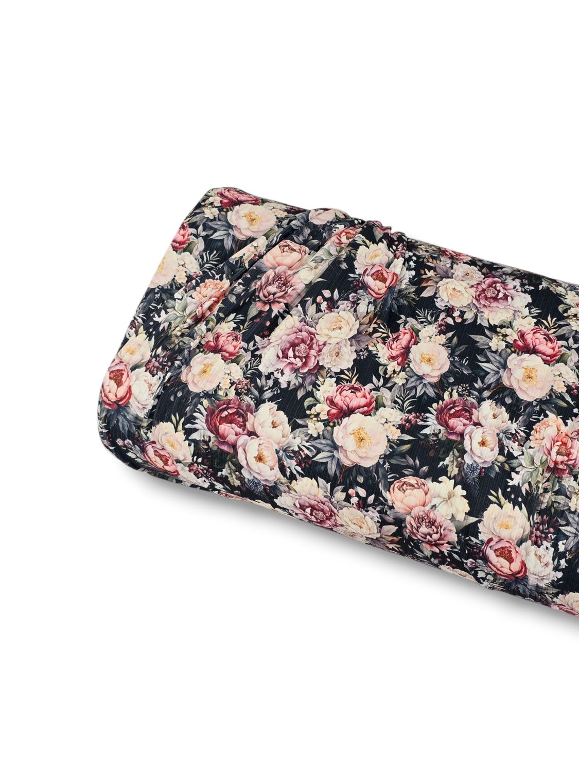 *Unique Design* Willow Ribbed Knit Peony Noel Black