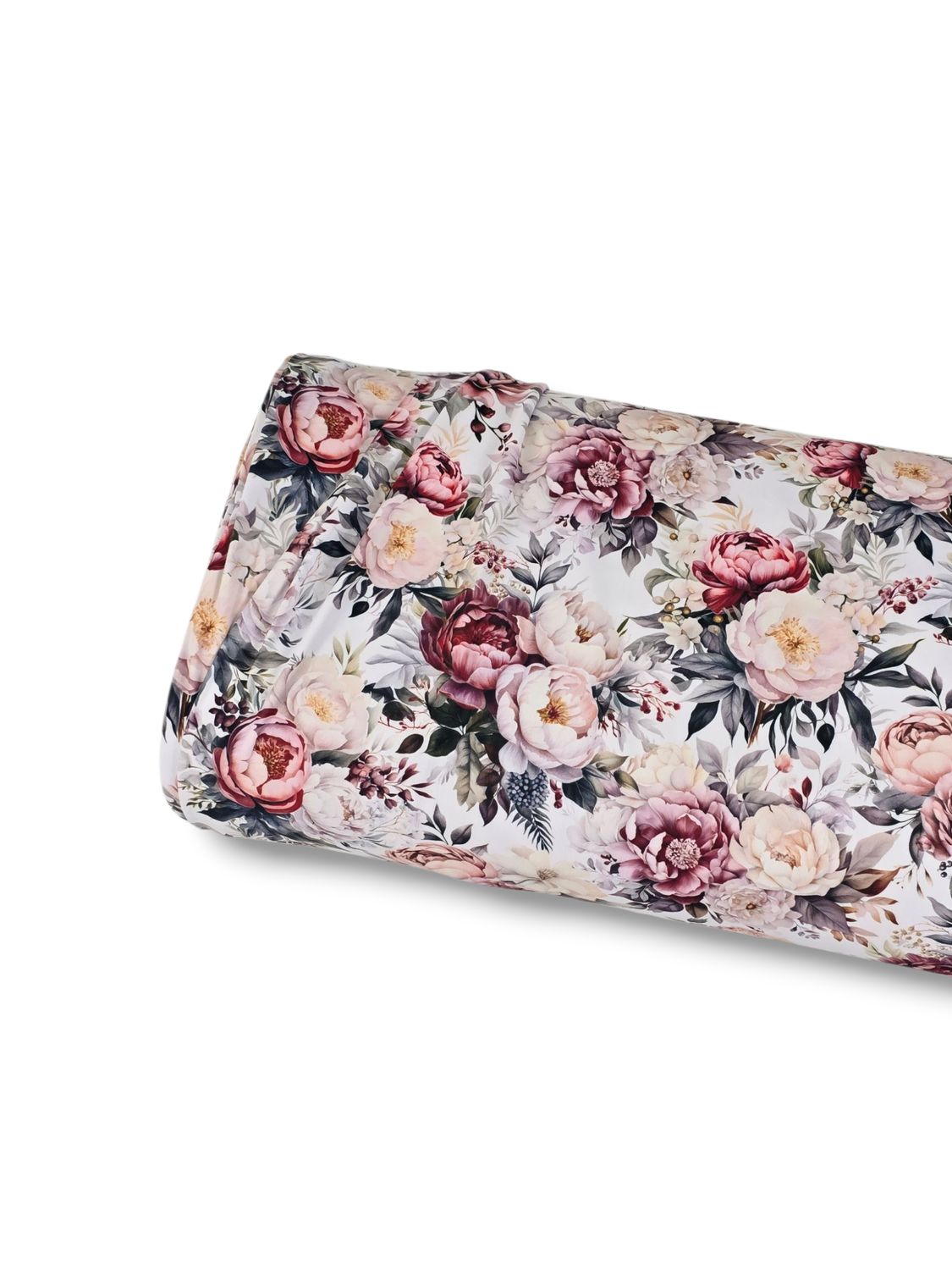 *Unique Design* Tricot Knit Peony Noel White Large