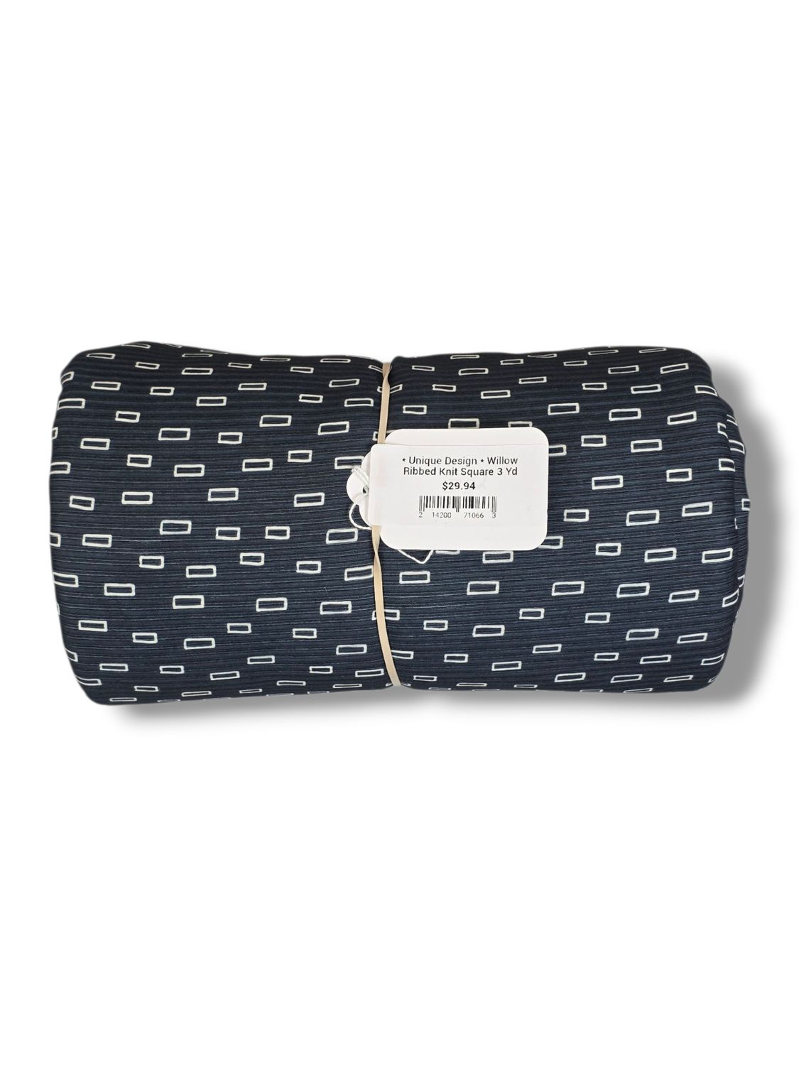 * Unique Design * Willow Ribbed Knit Square 3 Yd