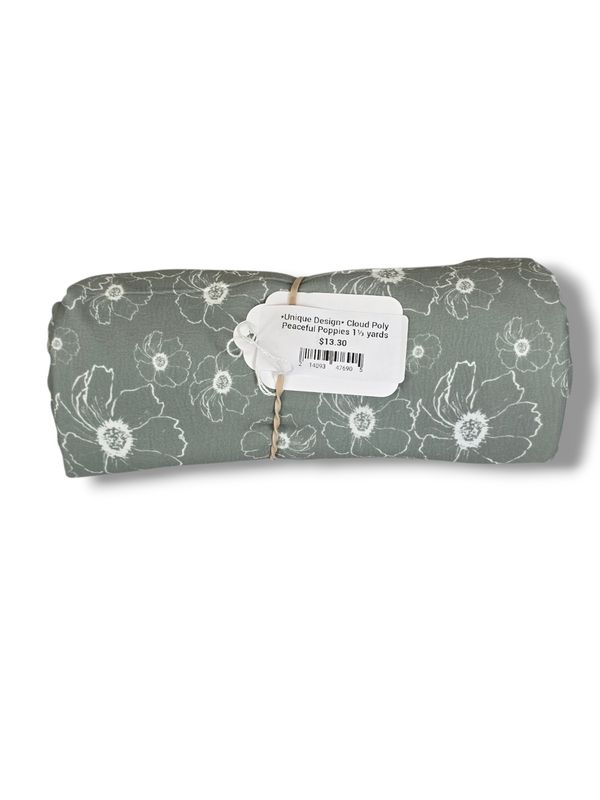 *Unique Design* Cloud Poly Peaceful Poppies 1⅓ yards