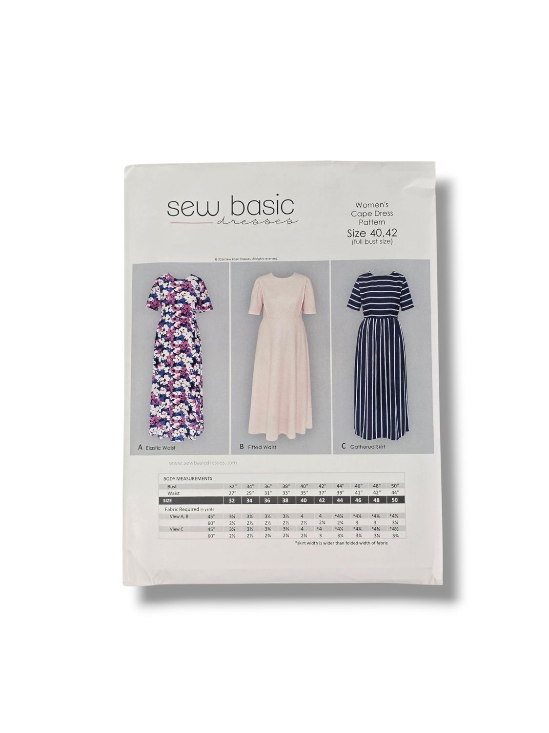 Women&#39;s Cape Dress Pattern Size 40/42