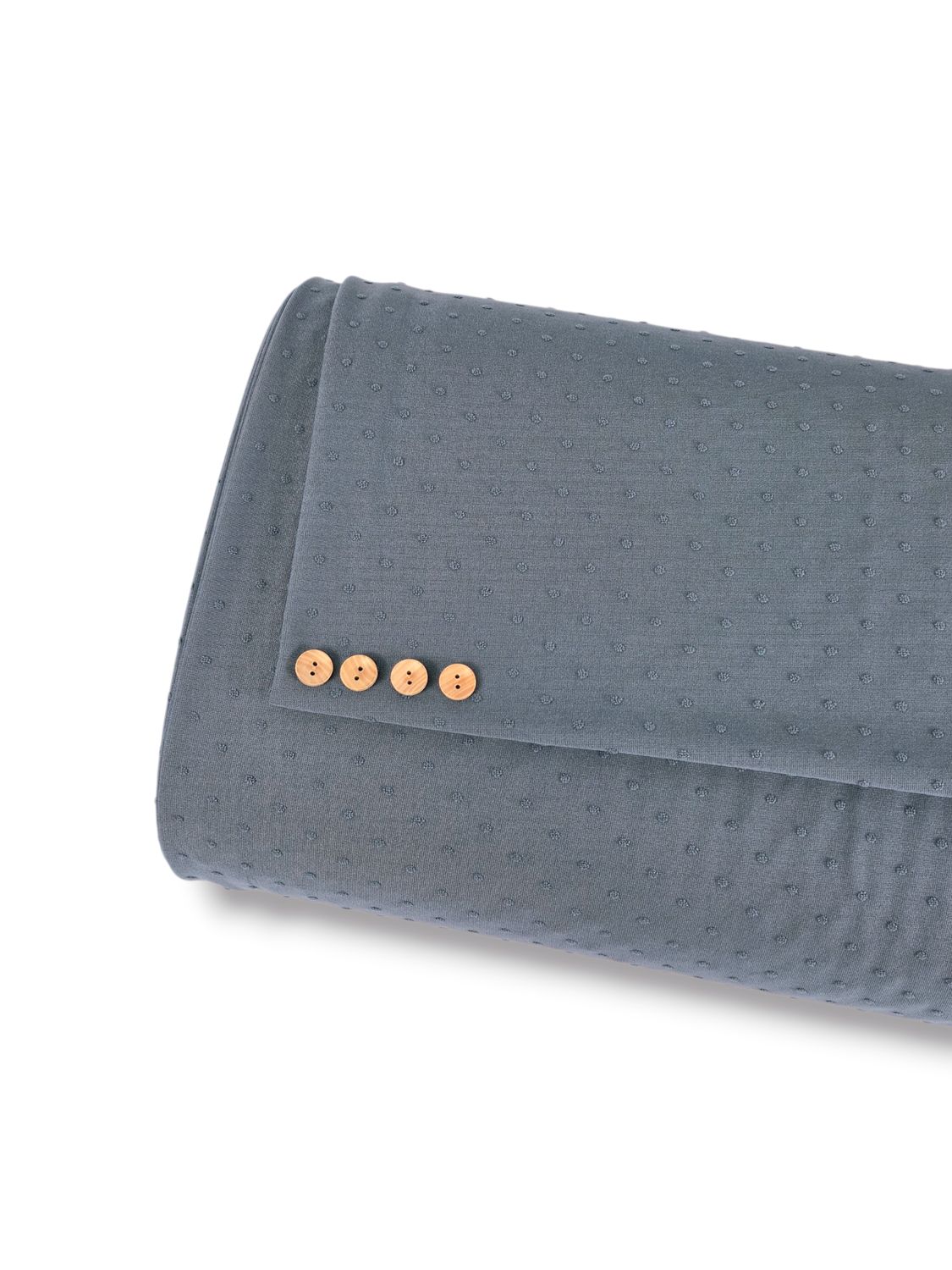 Swiss Dot Knit Slate Blue