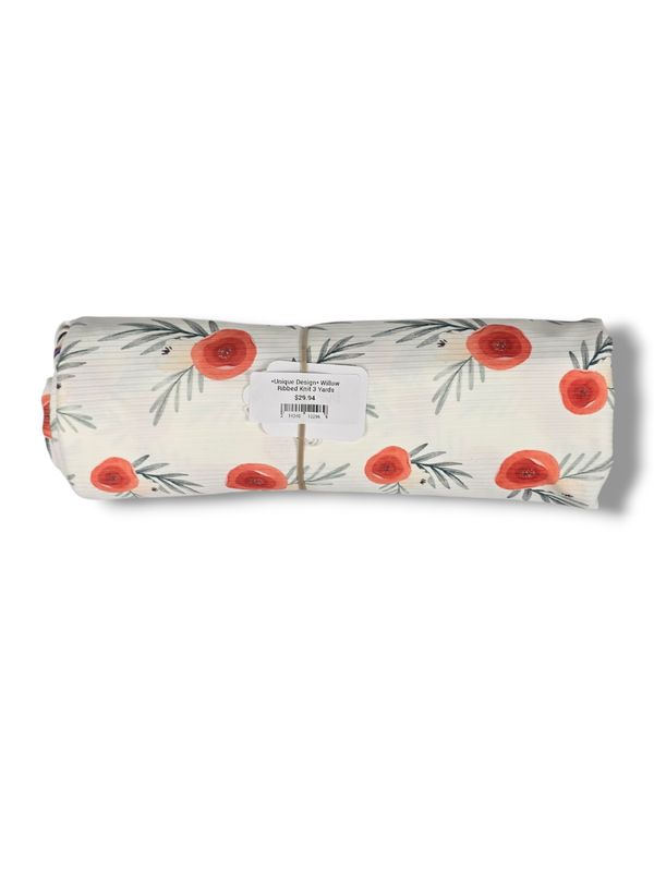 *Unique Design* Willow Ribbed Knit 3 Yards *Unique Design* Willow Ribbed Knit 3 Yards