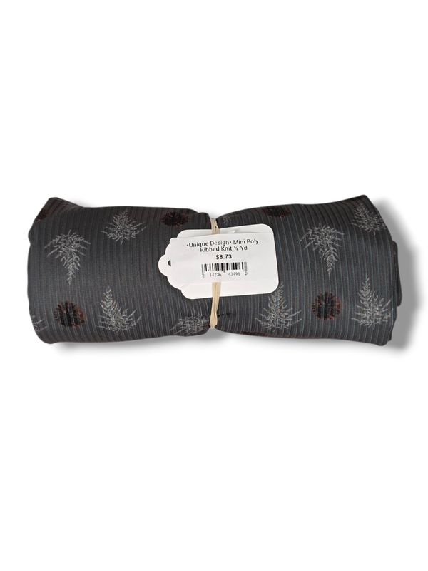 *Unique Design* Mini Poly Ribbed Knit ⅞ Yd *Unique Design* Mini Poly Ribbed Knit ⅞ Yd