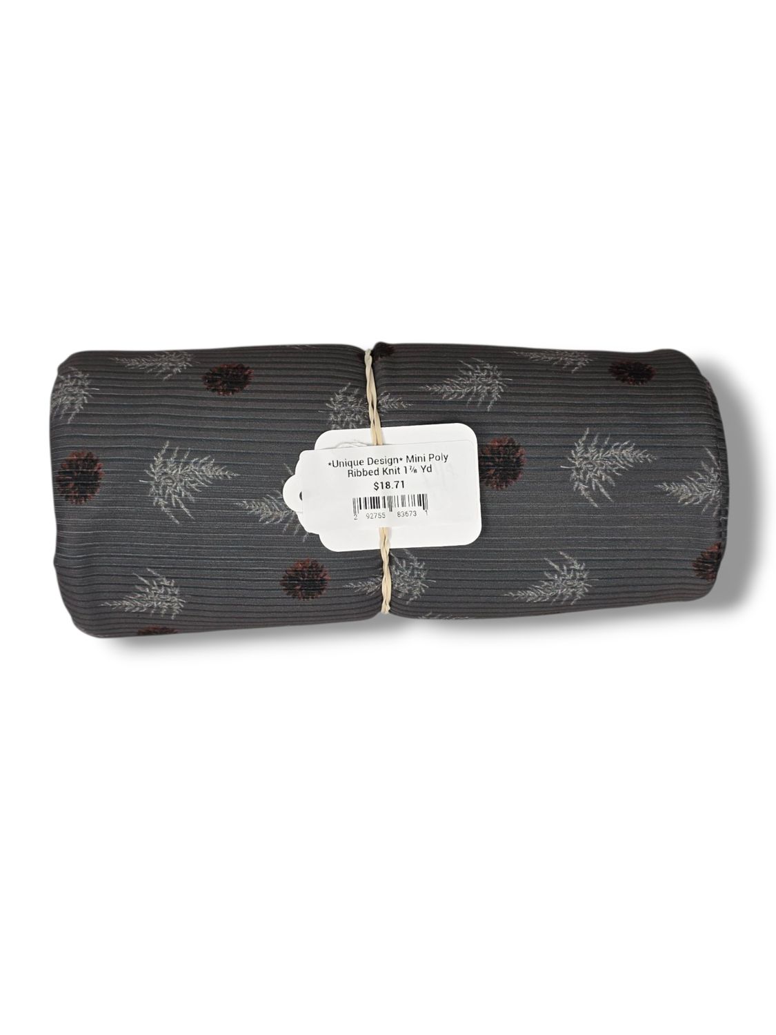 *Unique Design* Mini Poly Ribbed Knit 1⅞ Yd