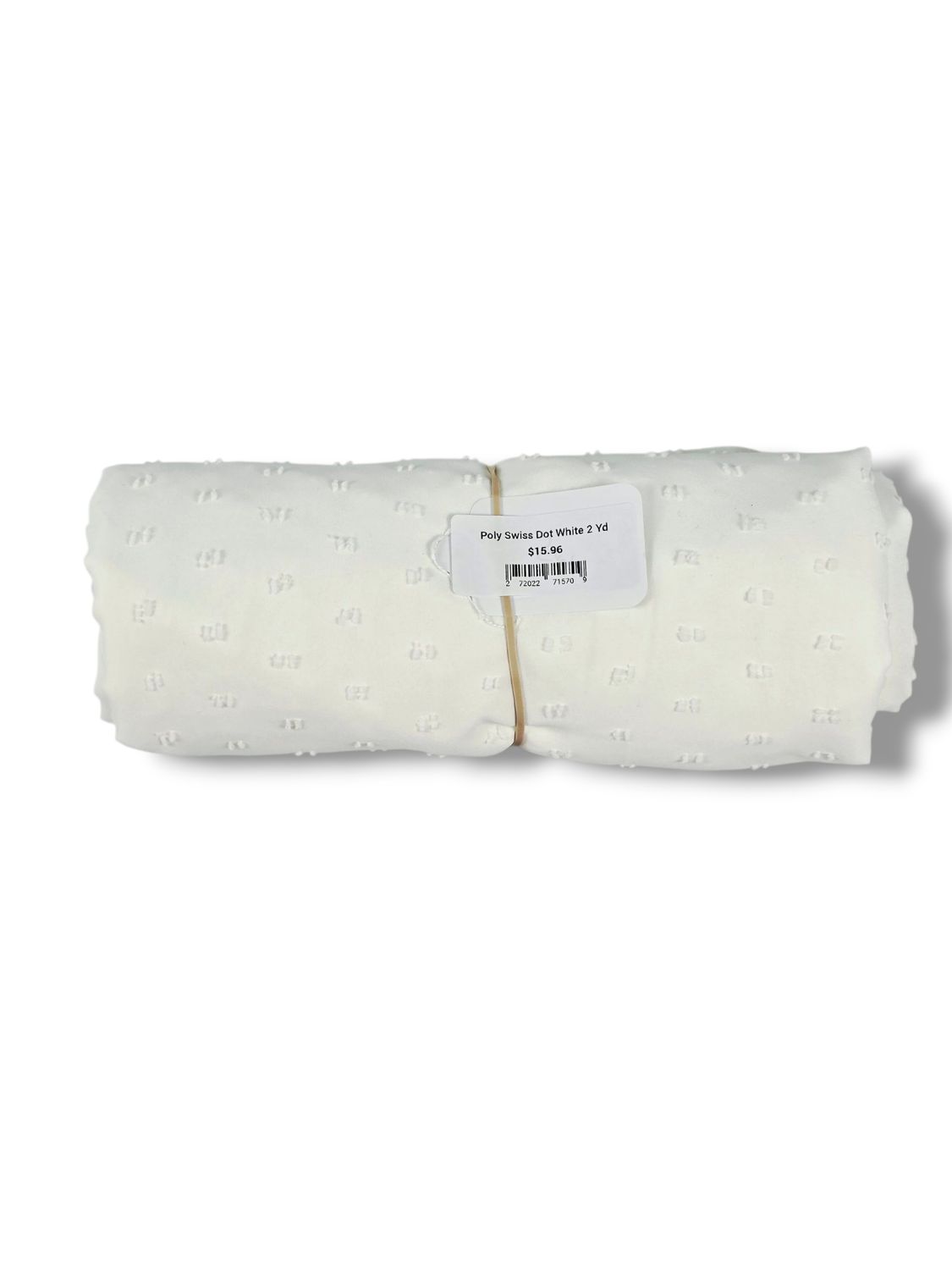 Poly Swiss Dot White 2 Yd