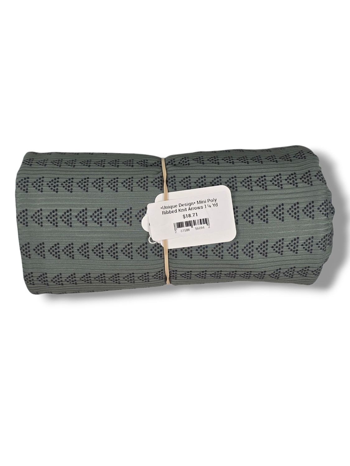 *Unique Design* Mini Poly Ribbed Knit Arrows 1⅞ Yd