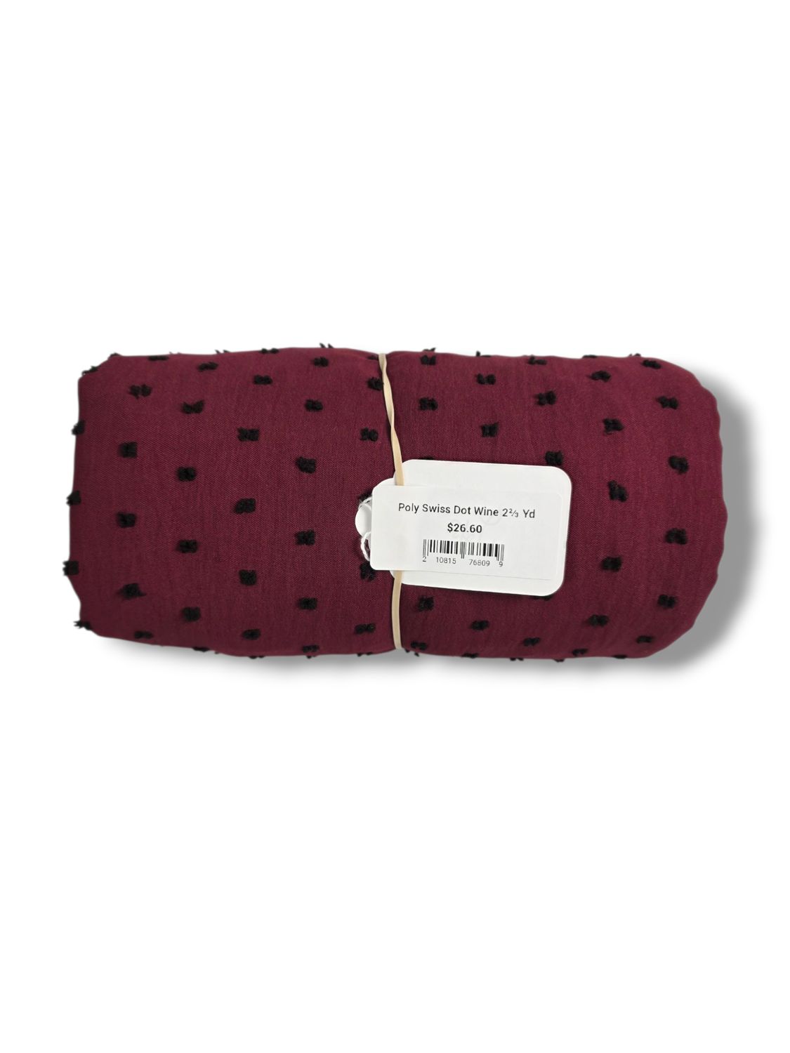 Poly Swiss Dot Wine 2⅔ Yd