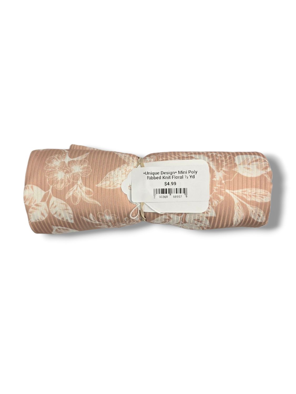 *Unique Design* Mini Poly Ribbed Knit Floral ½ Yd
