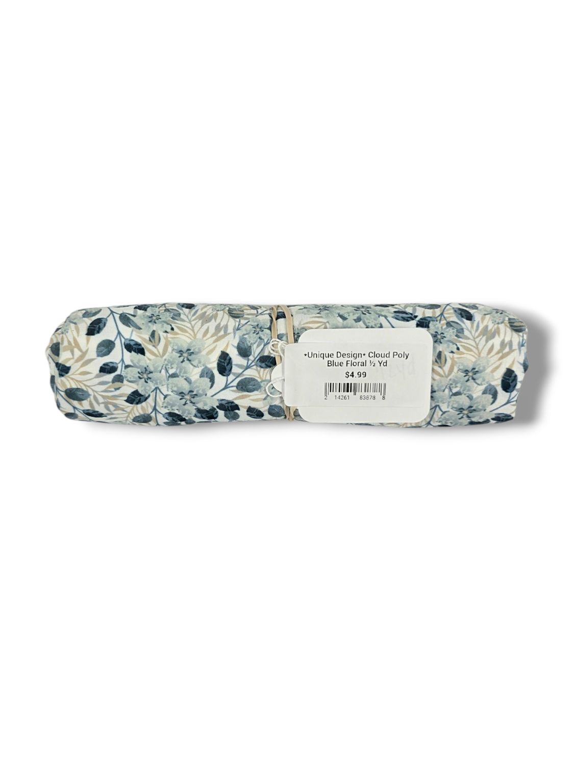 *Unique Design* Cloud Poly Blue Floral ½ Yd